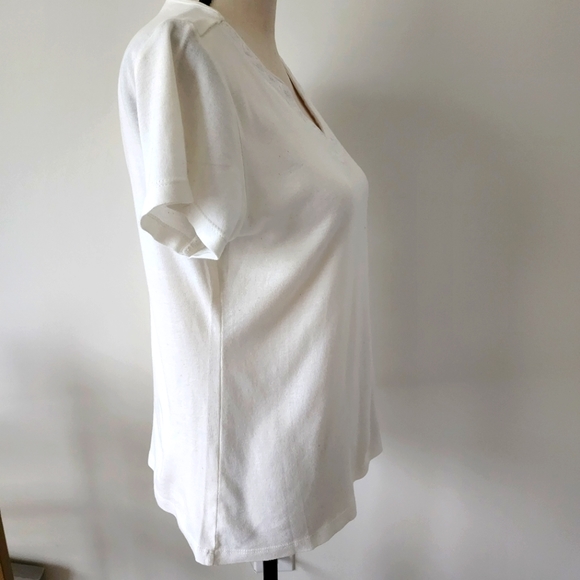 St John's Bay cool white short-sleeved top | M - Picture 5 of 6